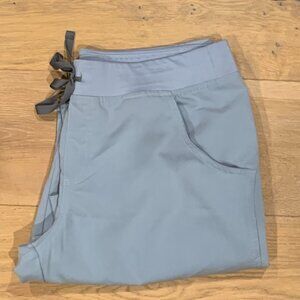 FIGS Women's Dusty Blue Light Blue Kade Cargo Scrub Pants Size LP